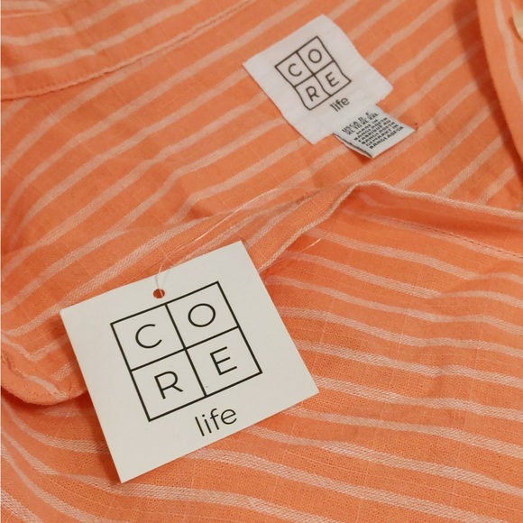 2x 👯♀️Host Pick⚡️CORE Life Cotton & Linen Button Down Shirt - Picture 5 of 9